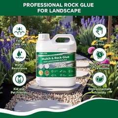 Tqelfss Rock Glue For Landscaping 2L/0.52Galrock Gluefast-Dry Strong Pea Gravel