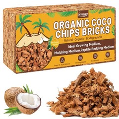 Legigo 1.1 LB Coco Coir Chips for Plants- 100% Organic Coconut 1 Pack
