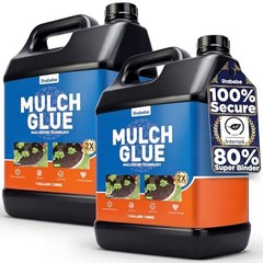 Mulch Glue, 2Gallon Rock Glue for Landscaping Strong 2 Gallon Mulch Glue