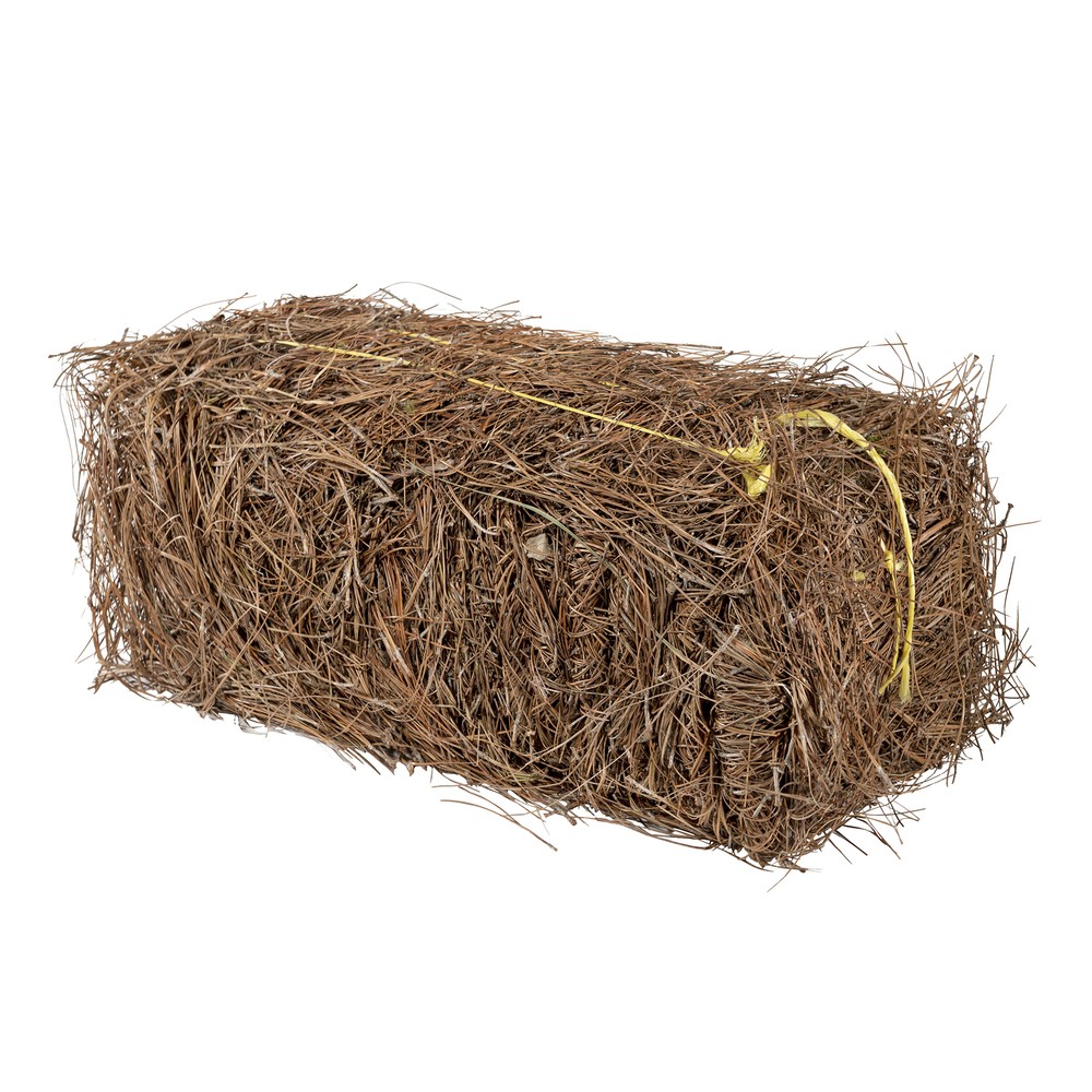 Garden Elements Long Leaf Pine Straw Bale For Mulch, Soil Amendment, 12.5 Pounds