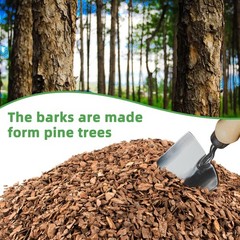14qt Organic Orchid Potting Bark -Natural Mulch for Potted 14qt, Small
