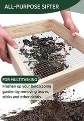 Soil Sifter,Dirt Sifter for Gardening Rock Sifter for Rocks Compost Sifter