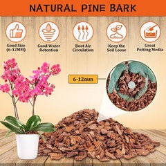 Legigo 10 Quarts Organic Orchid Potting Bark- All Natural Orchid Bark Potting