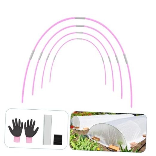 Garden Hoops Sunwuk Greenhouse Hoops for 2.5-5.5ft Wide Raised M SIZE 60pcs