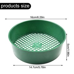 2Pcs Garden Sieve Composy Soil Sand Green Stone Mesh Replacement Accessories