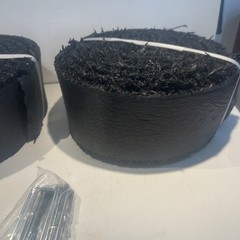 VEVOR Rubber Mulch Roll 120 x 4.5in 2 Rolls Landscape Recycled Rubber Mulch Mat