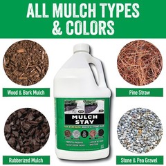 B3C Fuel Solutions Mulch Stay Mulch Glue 14-128-1 128 oz Stone Glue Preservative