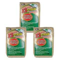 EZ Straw Seeding Mulch with Tack, 2.5 Cubic Feet (3 Pack)