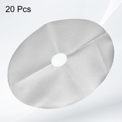 20pcs Tree Mulch Ring 10.6″ Non-Woven Round Tree Protector Weed Barrier, Silver