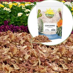 Natural Cedar Shavings Mulch / Bedding (8QT); Indoor / Outdoor Garden Pet Use