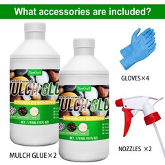 Landscape Rock Glue 32oz Concentrate Mulch & Pea Gravel Binding 32 oz, Clear