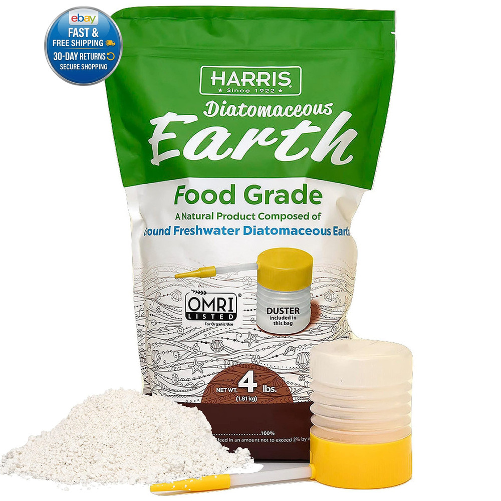 Diatomaceous Earth Food Grade, 4lb with w/ Duster, Orinal Vesion
