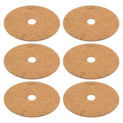 6-Pack 7.9 Inch Coconut Fibers Mulch Ring Tree Protector Mat [Coconut Brown]