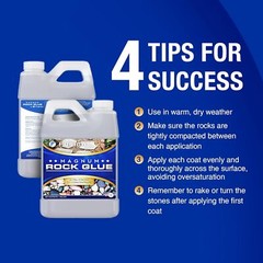 Magnum Rock Glue 1 Gallon for Landscaping, Pea Gravel, Small Pebbles & Gravel