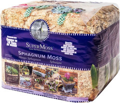 Supermoss (22325) Orchid Sphagnum Moss Dried, Natural, 1 Pound Mini Bale