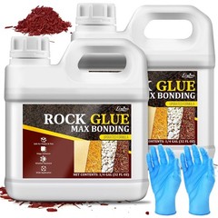 Rock Glue for Landscaping – Strong Mulch Glue for Pea Gravel Landscape, 64oz