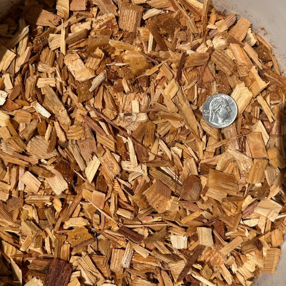 8lbs Natural Pine Shavings Mulch, 24QT Garden Bark No Splinter Livestock Bedding