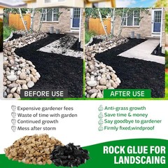 Limino Rock Glue Landscaping – Strong Mulch Glue Pea Gravel Landscape