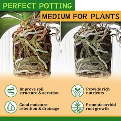 Legigo 2 Quarts Organic Orchid Potting Bark- All Natural Large, 2 Quart