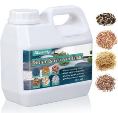 Paistely Mulch & Gravel Glue 35oz Landscaping Adhesive Wood Chips Pebbles Gravel