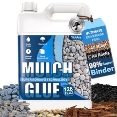 Mulch Glue for Landscaping Ready-to-Use Rock & Gravel Glue, Fast 1 Gallon