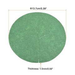 12pcs 5.4″ Mulch Ring Round Nonwoven Mat Tree Cover Garden Plant Obstacle, Green