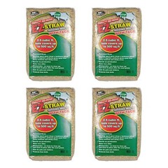 EZ Straw Seeding Mulch with Tack, 2.5 Cubic Feet (4 Pack)