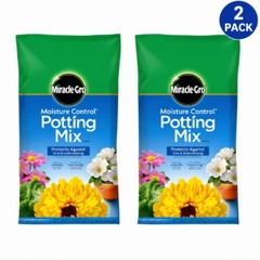 2-pack Moisture Control Potting Mix Soil . For Container Plants, Protects Agains