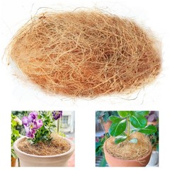 Natural Organic Coconut Husk Silk, Pure Shell Fiber Orchid Brown
