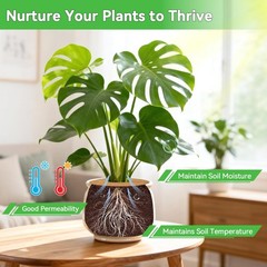 11.8 Inch Coconut Fiber Tree Ring Mulch Mat, 3 Pack Tree Mulch Ring | 100% Na…