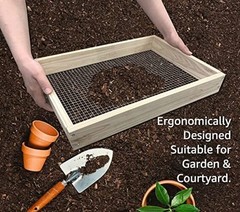 Soil Sifter, Dirt Sifter for Gardening, Compost Sifter, Garden Sieve, Light