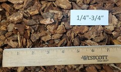 Orchid Bark 6 Quart White Fir – Approximate size of pieces 1/4″ to 3/4″