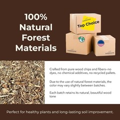 Organic Wood Mulch for Garden & Vegetables | Natural Moisture Control Soil Cover