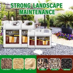 Limino Rock Glue Landscaping – Strong Mulch Glue Pea Gravel Landscape