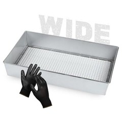 Soil Sifter, Wide Size (17.5 x 11.5 inches) with 3/8-inch Mesh, Garden 3/8 inch