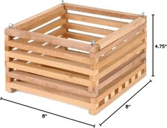Sun Bulb 52720 Better GRO Square Cedar Basket 8