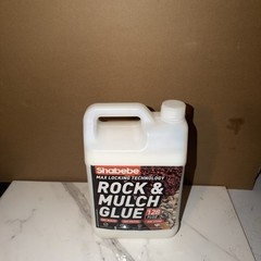Rock Glue, 1Gallon Mulch Glue for Landscaping, Fast-Dry Strong Pea 1 Gallon