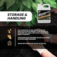 32oz Black Mulch Dye -Restores Faded Mulch, Long-Lasting Color,Cover 2,500 sq.ft