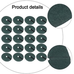 20PCS Green Mulch For Rings for Trees Non-Woven Fabric Garden Grass Control