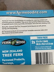 Fern Wood New Zealand Tree Fern Background Panel 12x6x1 Twin Pack