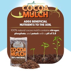 Garden Elements 100% Natural Cocoa Mulch, 2CF