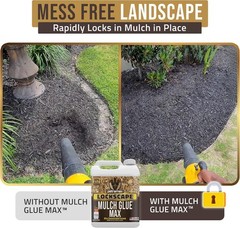 Mulch Glue for Landscaping Rocks Max Concentrate Weed Barrier Pea Gravel Binder