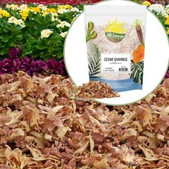 Natural Cedar Shavings Mulch / Bedding (4QT); Indoor / Outdoor Garden Pet Use