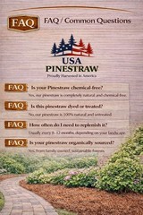 Long Needle Pine Straw Mulch 100 Sqft Coverage 1 Set Premium USA Harvested