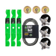 50 Inch Mower Deck Rebuild Kit with Spindle Blade Belt Idler