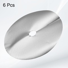 6pcs Tree Mulch Ring 9.8″ Non-Woven Round Tree Protector Weed Barrier, Silver