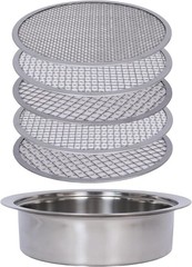 Soil Sifter Set for Garden with 5PCS Mesh(1,3,6,9,12mm) Sieve for Rocks and