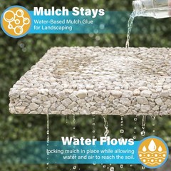 Concentrated Mulch Glue for Landscaping 64 oz, Landscape Rock Glue for Mulch,…