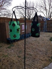 Set of 3 Hanging Tomato Planters Upside Down Strawberry Vegetable Grow Bags 3 Ga
