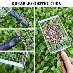 Soil Sifter for Gardening Pack of 2, Dirt Sifter Compost Sifter with